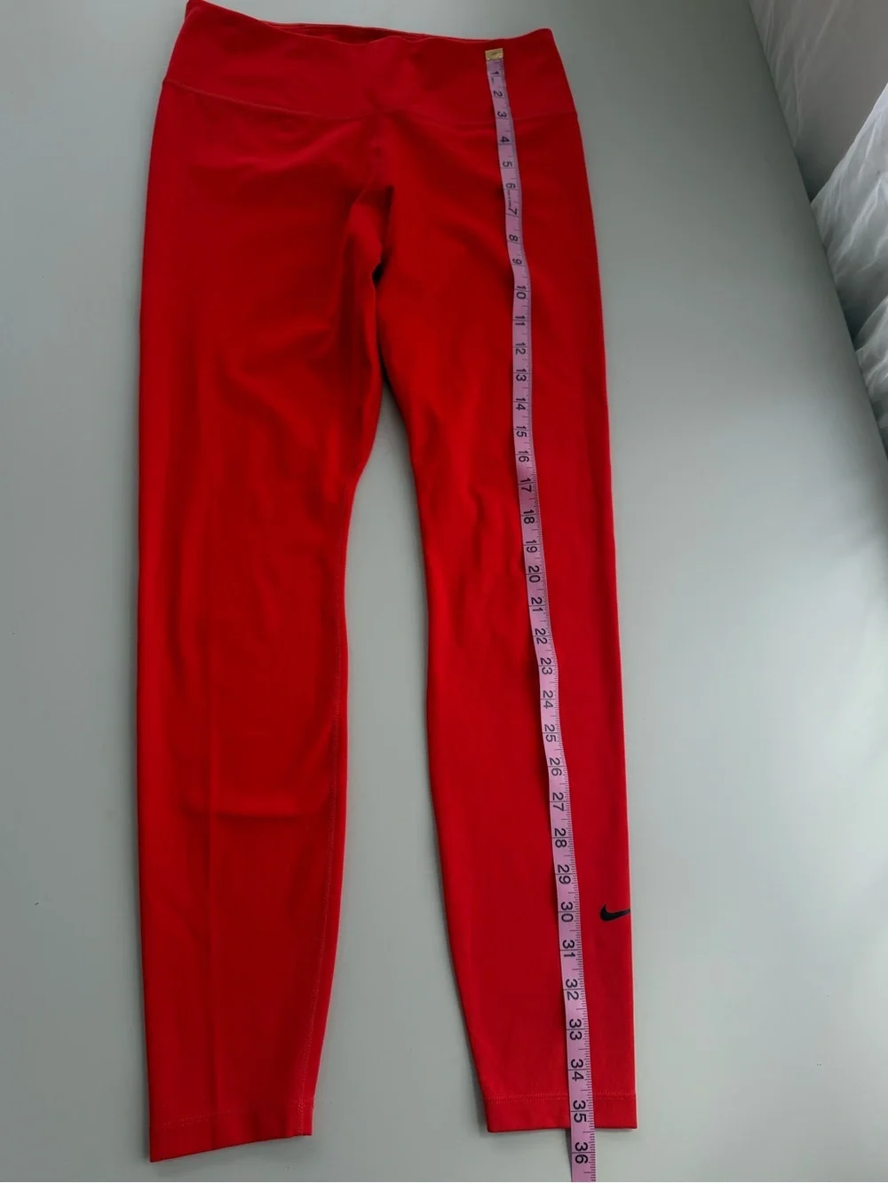 Nike Dri Fit Blood Orange Leggings Size M